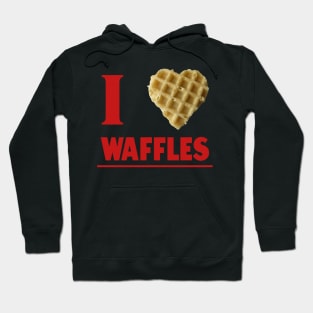 I Love Waffles Gift For Waffle Lovers Hoodie